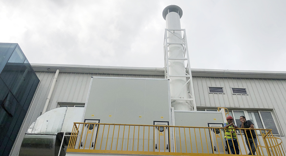 碳筒安装后，排放符合国家和地方环保体系标准要求。