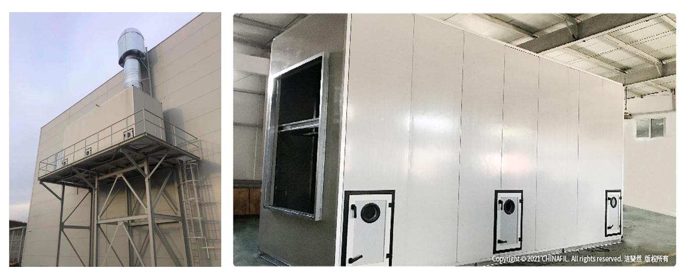 欧洲客户使用的VOC废气过滤箱体